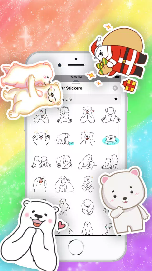 Capturas de pantalla de Polar Bear Sticker