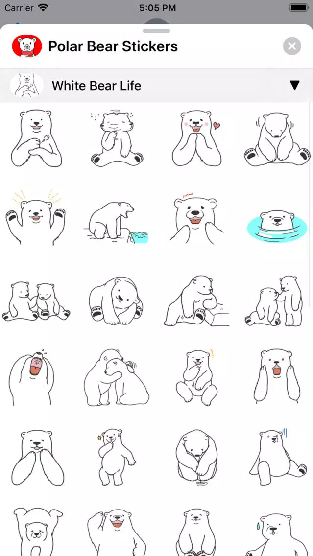 Capturas de pantalla de Polar Bear Sticker