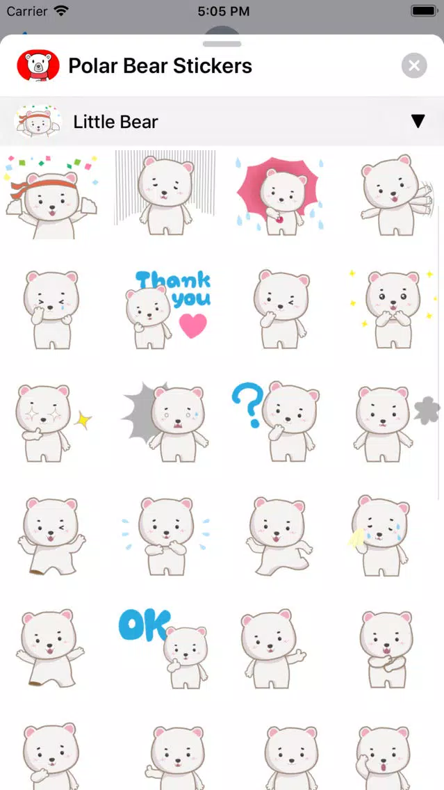Capturas de pantalla de Polar Bear Sticker