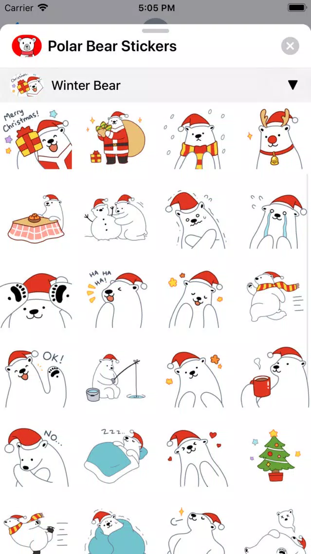 Capturas de pantalla de Polar Bear Sticker