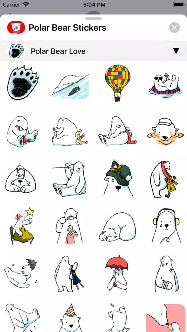 Capturas de pantalla de Polar Bear Sticker