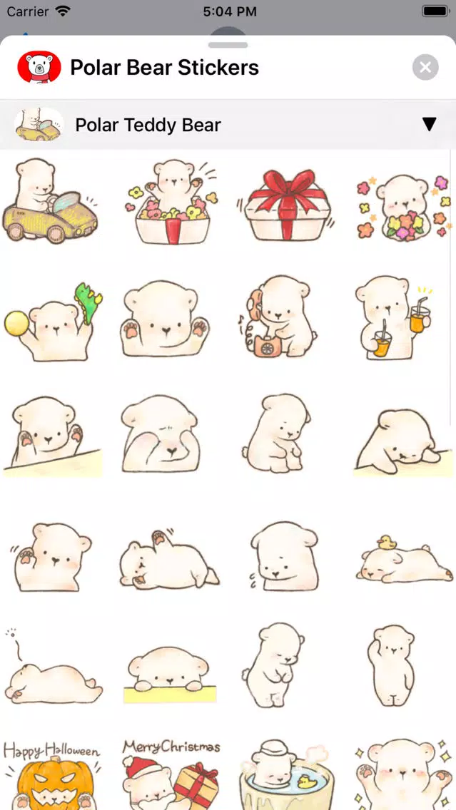 Capturas de pantalla de Polar Bear Sticker