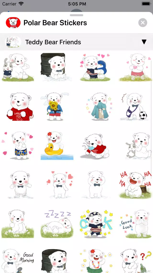 Capturas de pantalla de Polar Bear Sticker