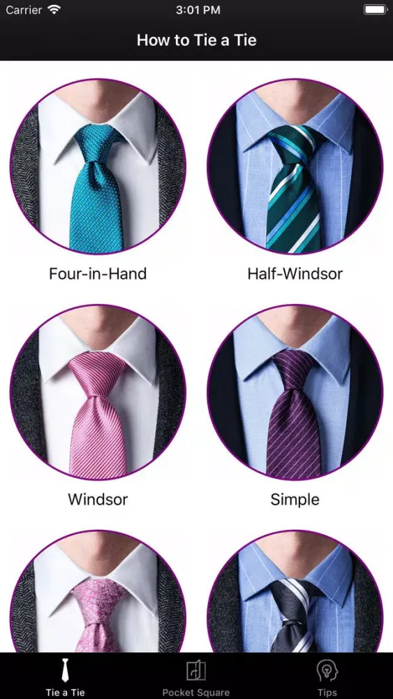Скриншоты How To Tie a Tie •