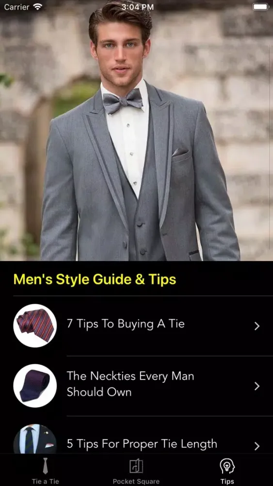 Скриншоты How To Tie a Tie •