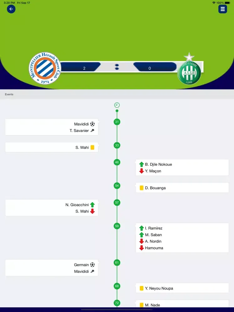 Captures d'écran de Foot Realtime - FootBall News iPad 