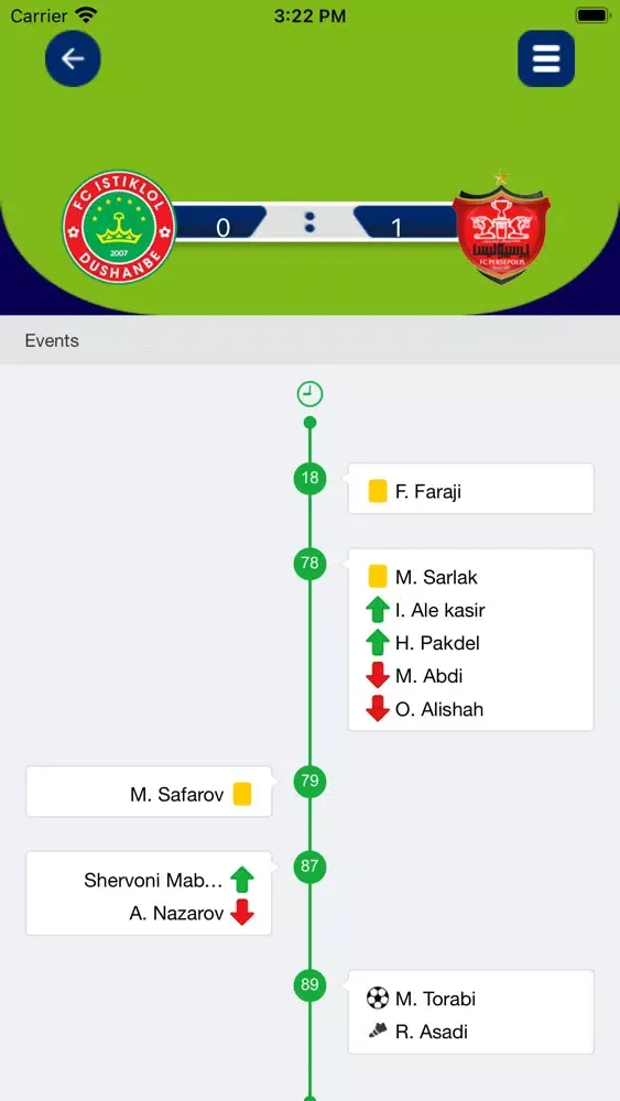 Captures d'écran de Foot Realtime - FootBall News