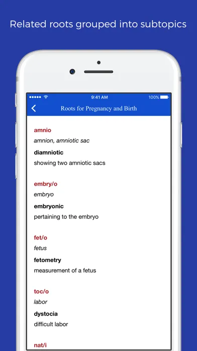 Medical terminology - roots 스크린샷