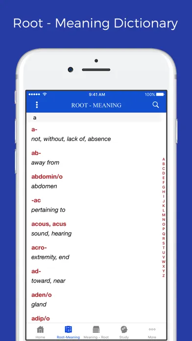 Medical terminology - roots 스크린샷