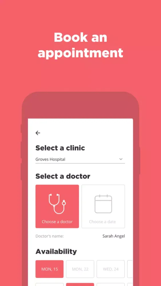 Captures d'écran de MyClinic.com