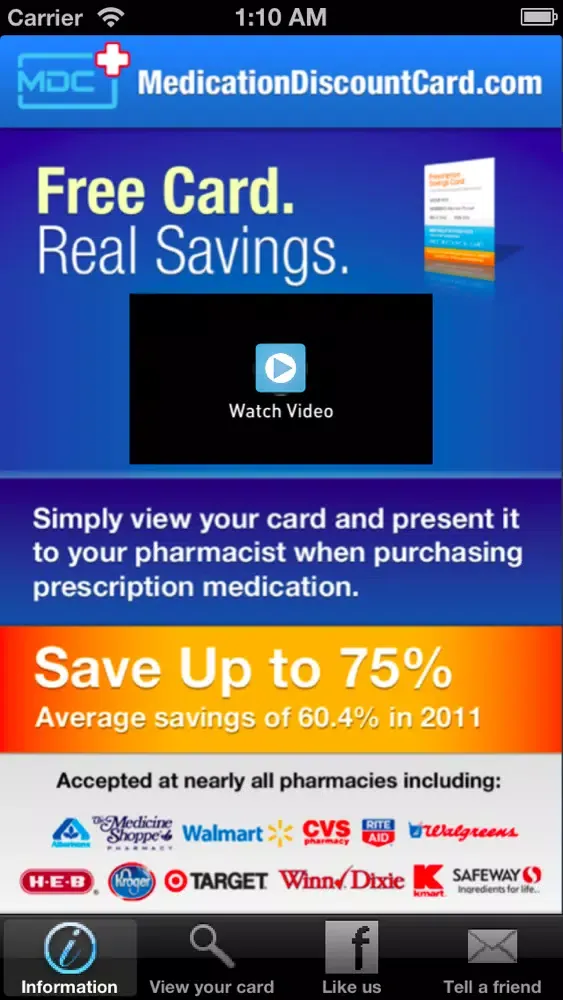 Medication Discount Card Ekran Görüntüleri