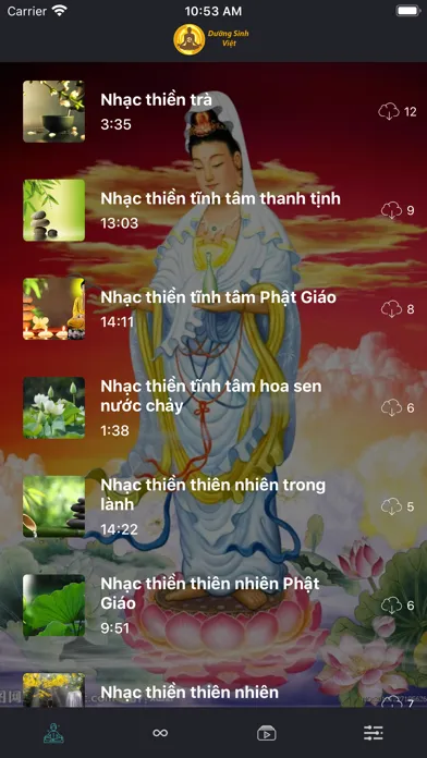 Capturas de tela do Chú Đại Bi - Relax Meditation