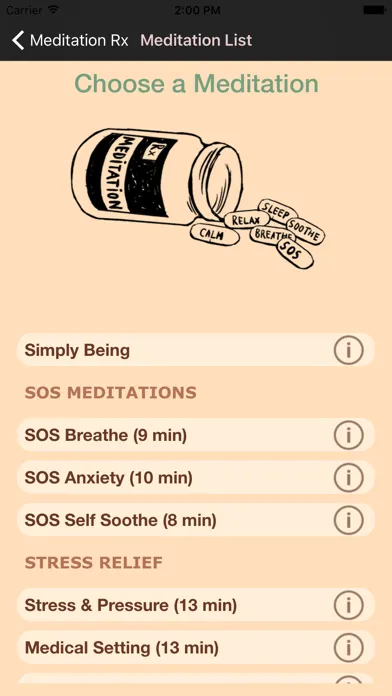 Capturas de pantalla de Meditation Rx