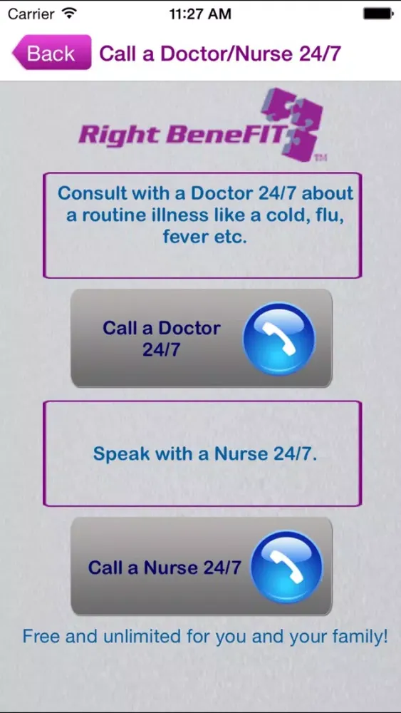 Right BeneFIT Screenshots