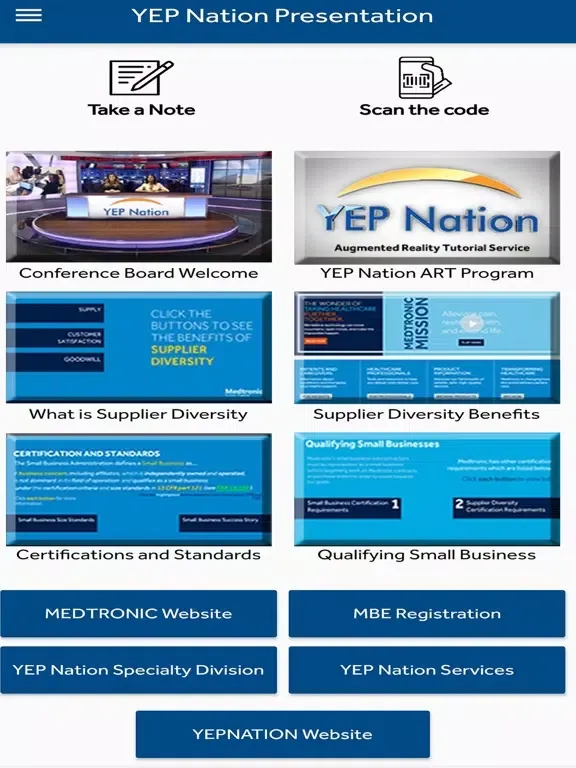 Ảnh chụp màn hình của YEP Nation Trade Show App iPad 