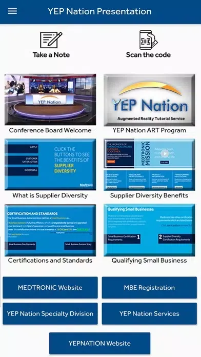 Ảnh chụp màn hình của YEP Nation Trade Show App