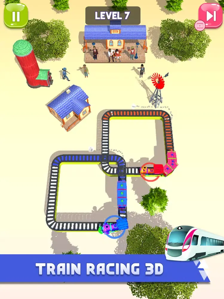 Train Race Game - Perfect Time iPad Screenshots