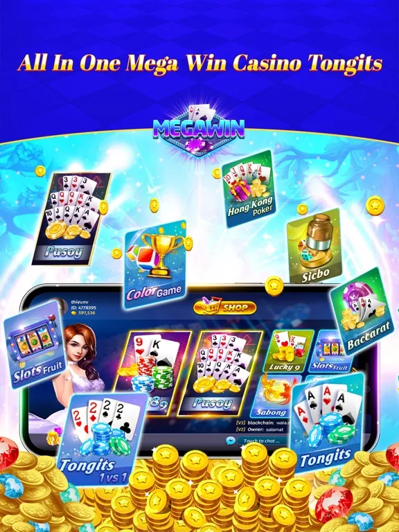 Mega Win Casino-Tongits Sabong iPad  Screenshots