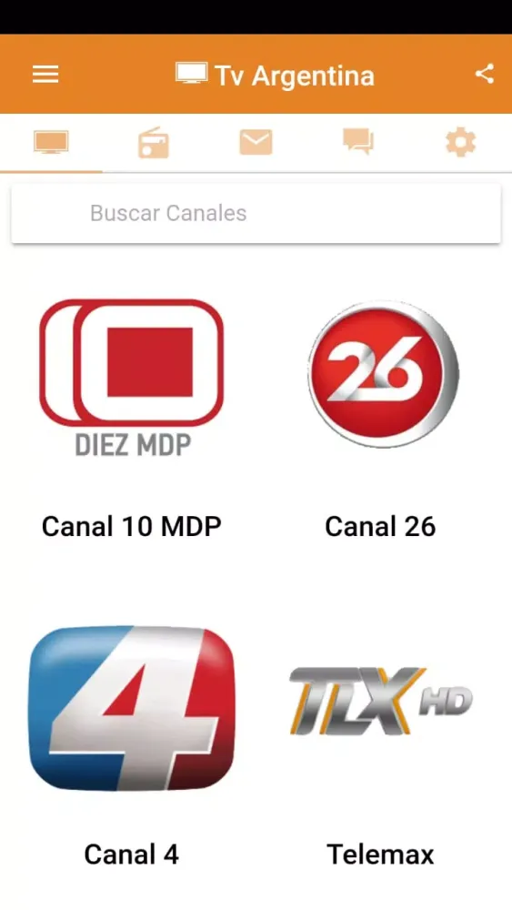 Captures d'écran de Tv Argentina