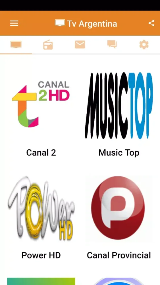 Captures d'écran de Tv Argentina