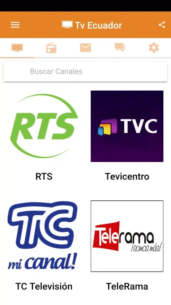 Capturas de tela do Tv Ecuador
