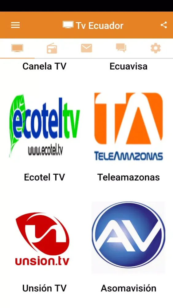 Capturas de tela do Tv Ecuador