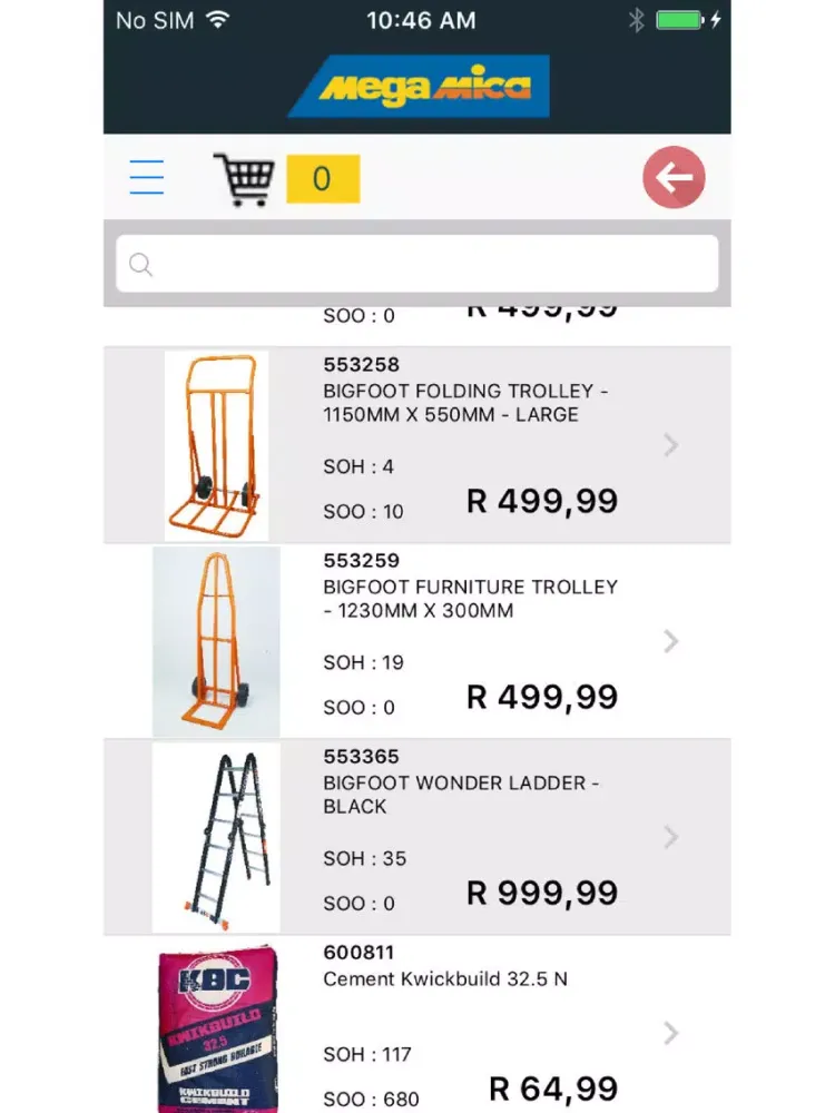 Mega Mica Boksburg Orders iPad  سکرین شاٹس