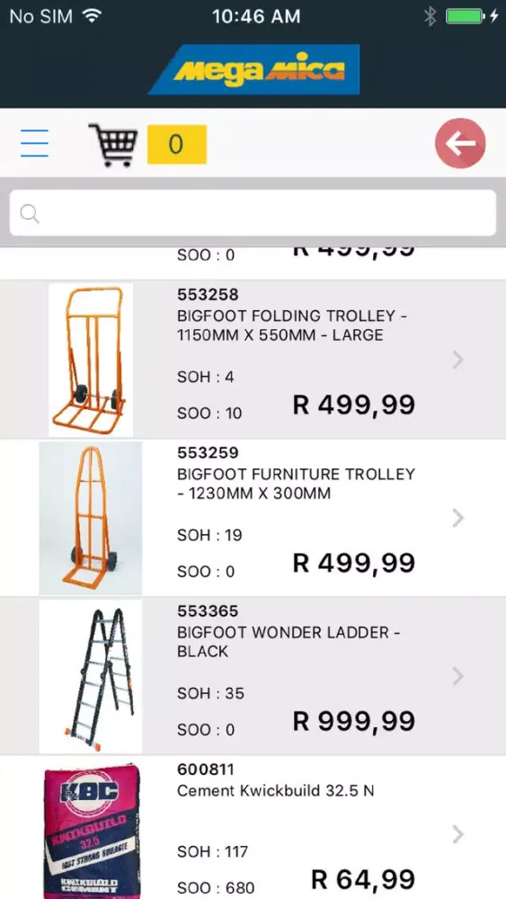 Mega Mica Boksburg Orders سکرین شاٹس