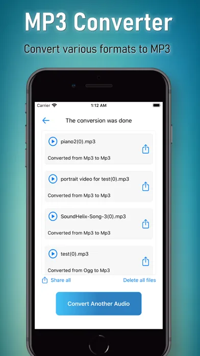 ภาพหน้าจอของ Audio Converter - Convert MP3