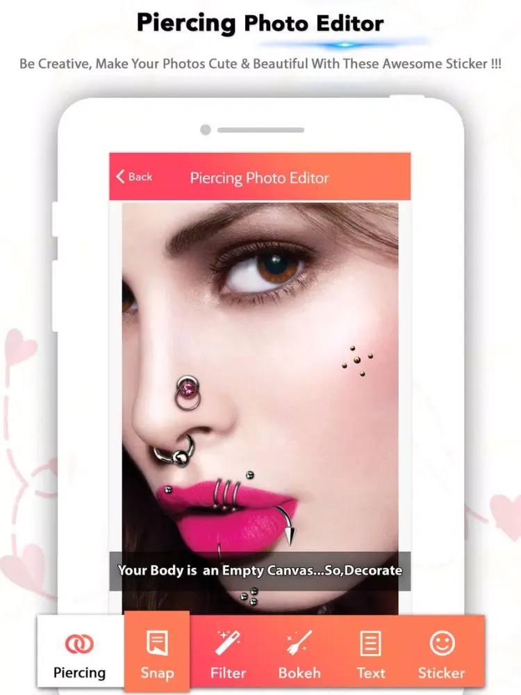 تصاویر Piercing Photo Booth iPad 