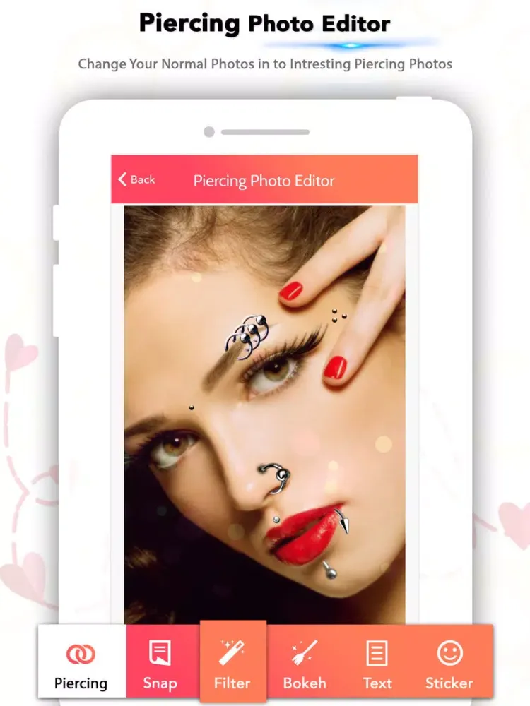 تصاویر Piercing Photo Booth iPad 