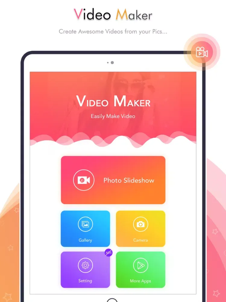 Video Maker Photos with songs iPad  سکرین شاٹس