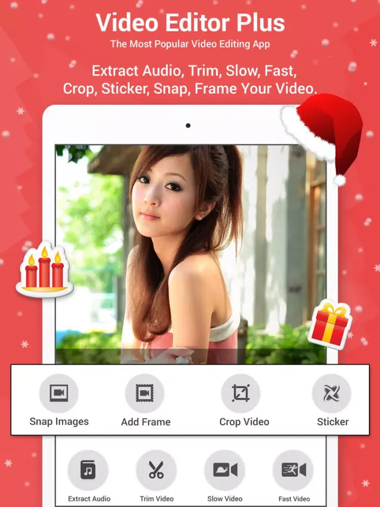 Xmas Video Editor -Video Maker iPad 應用截圖