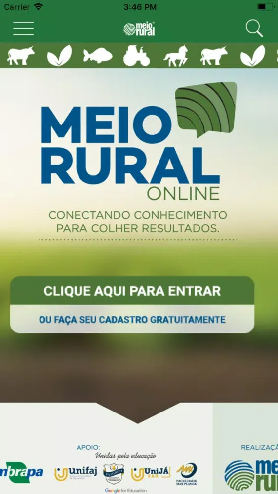 Ảnh chụp màn hình của Meio Rural