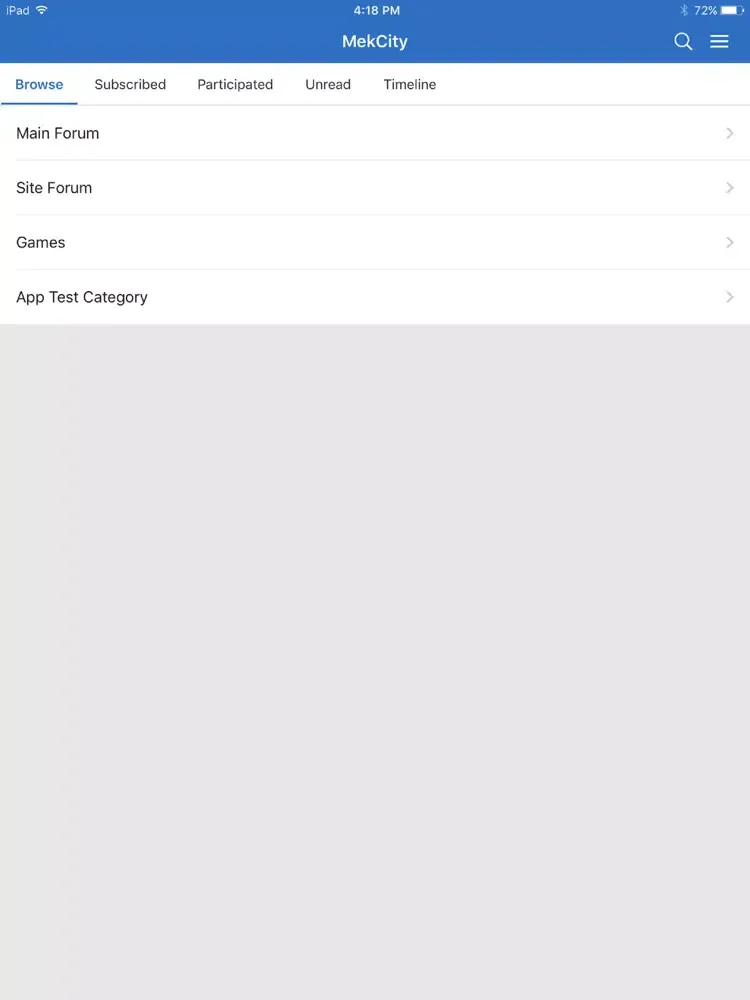 Mek City Forum iPad  Screenshots