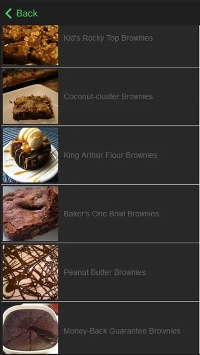 Captures d'écran de Easy Brownie Recipes