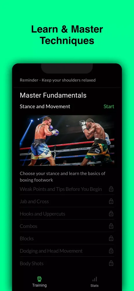 Screenshot di AI Boxing Coach