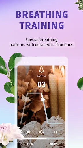 Capturas de tela do Pranaria - Breathing exercise
