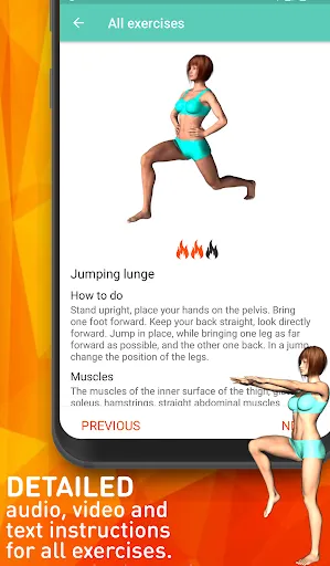 Aerobics workout at home Screenshots