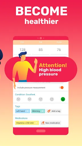 Ảnh chụp màn hình của Blood Pressure－Cardio journal