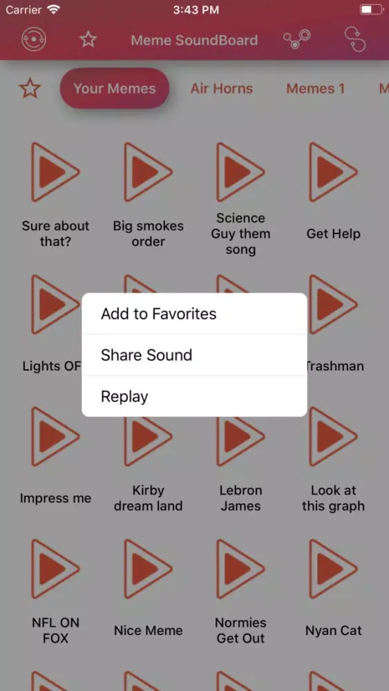 ภาพหน้าจอของ Meme Soundboard - MLG Edition