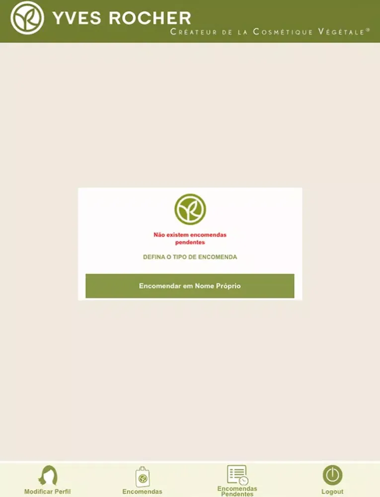 Yves Rocher PT Encomendas CB iPad  स्क्रीनशॉट