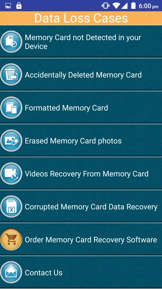 Memory Card Recovery Software Screenshots
