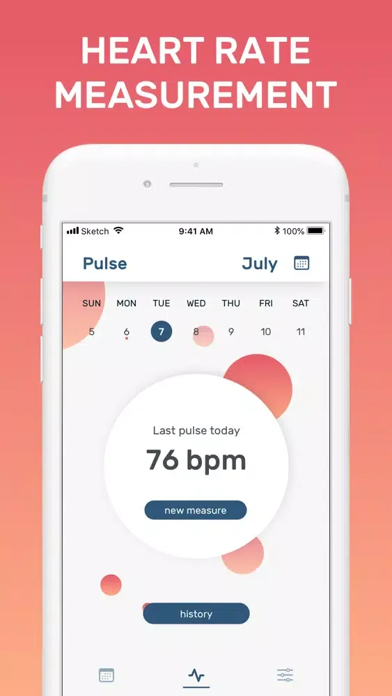 Capturas de pantalla de PulsoMetr. Heart rate checker