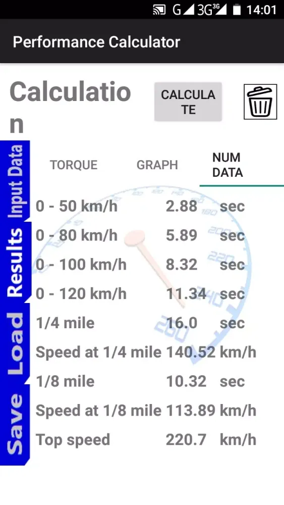Performance Calculator Ekran Görüntüleri