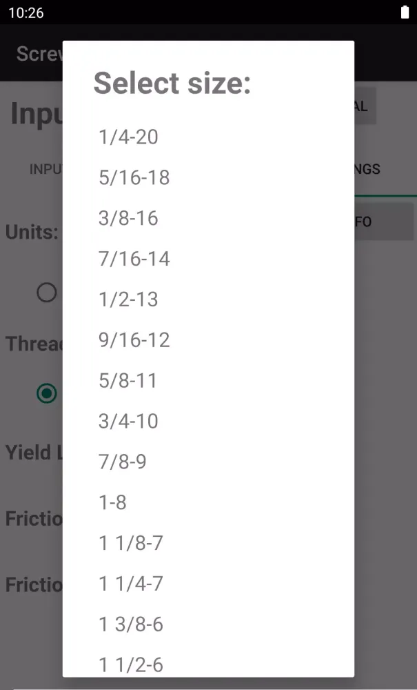 Screw Tightening LITE Screenshots