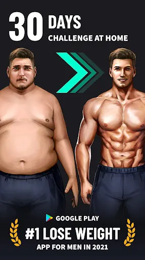 ภาพหน้าจอของ Lose Weight App for Men