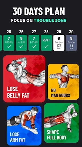ภาพหน้าจอของ Lose Weight App for Men