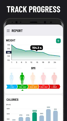 ภาพหน้าจอของ Lose Weight App for Men