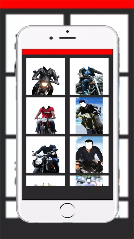 Men's Motorcycle Suit- New Photo Montage With Own Photo Or Camera應用截圖